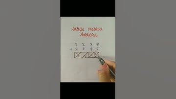 Lattice method of addition / Lattice method#additiontricks #lattice #mathstricks #easy #vedicmaths