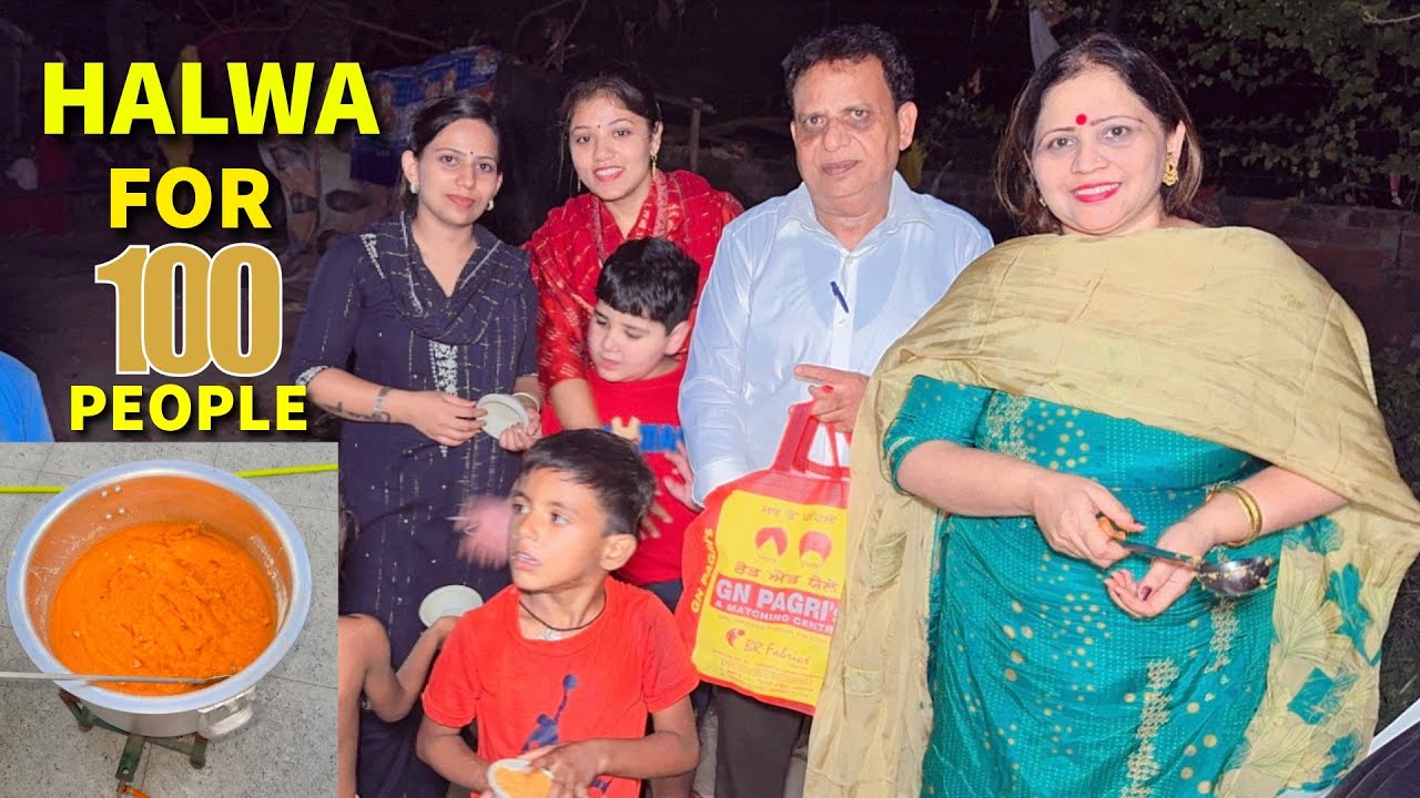 HALWA FOR 100 PEOPLE 😍