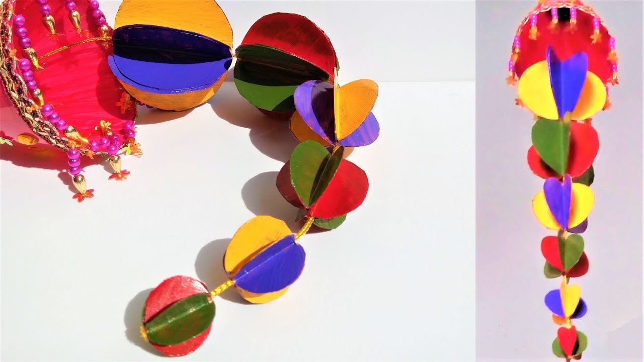 Waste Plastic Bottle Craft DIY Wall Hanging Plastic Bottle Recycle