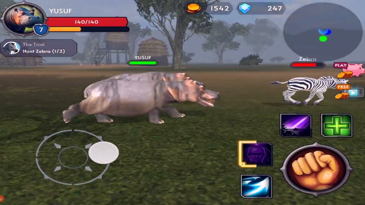 The Hippo Attack  Animal Simulator Showdown