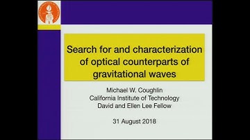 Search for and characterization of optical counterparts of gravitational waves