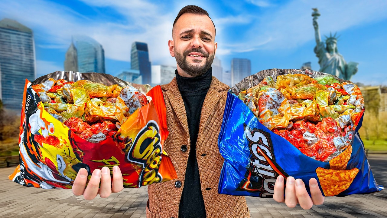 Ходячие тако в Нью-Йорке! 🌮🔥 Приносите с собой пакет для чипсов и наслаждайтесь этим потрясающим ...