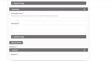 H5P Personality Quiz