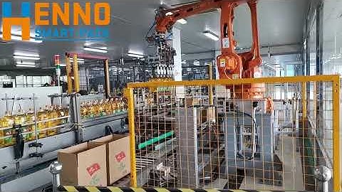 FOOD COOKING OIL BOTTLE ROBOTIC CASE PACKER