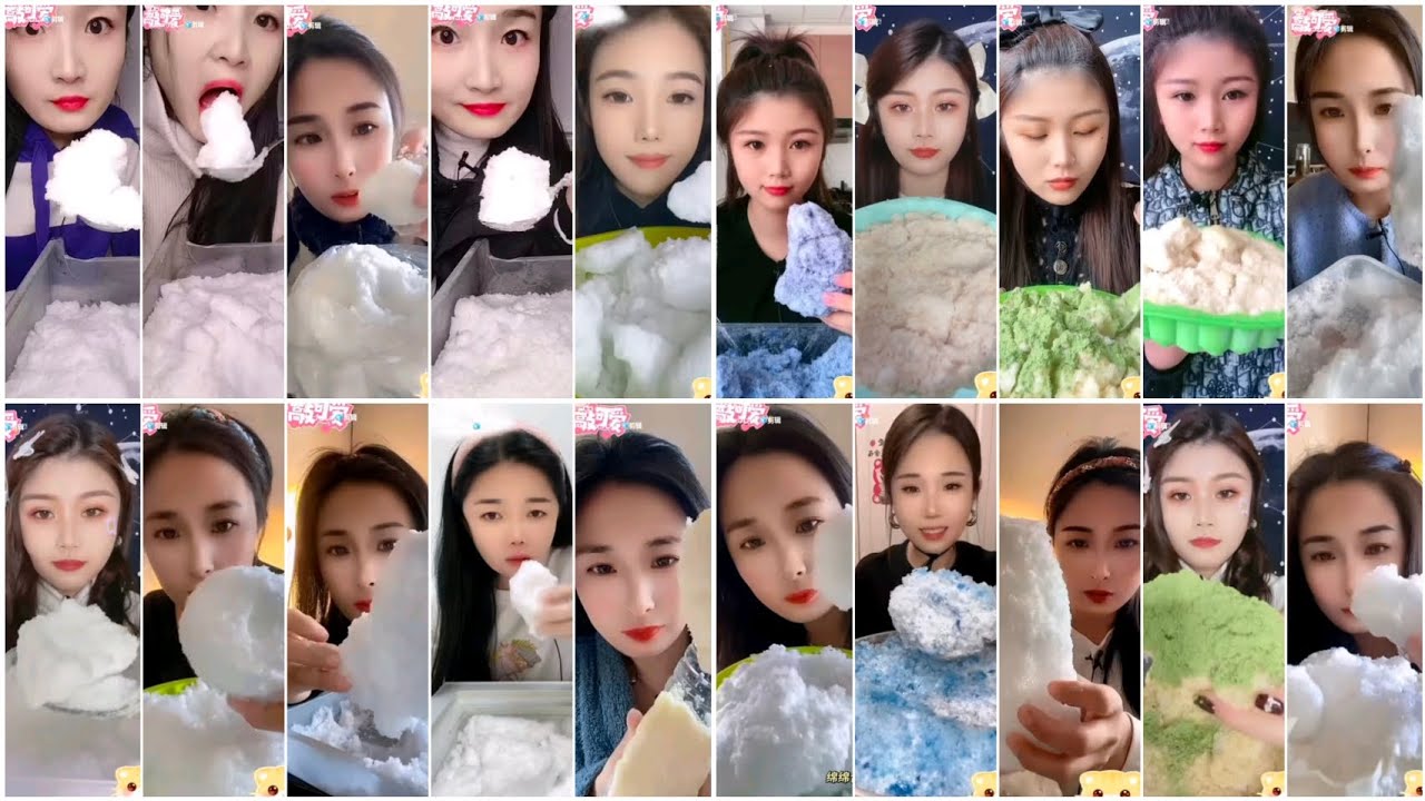 ||EXTREMELY 🤤SOFT SQUEEZE FLUFFY ICE EATING 😋 ONLY BITES COMPILATION|SATISFYING 🧊ASMR ICE EATING 🥶||