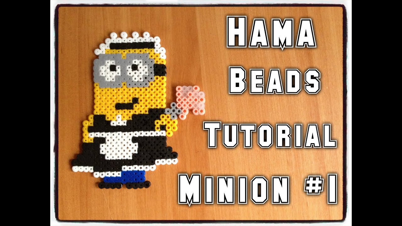 Hama Beads Tutorial | Minion #1 - YouTube