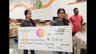 Check delivery to the North Texas Food Bank