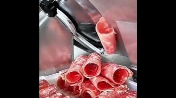 Fully Automatic Frozen Meat Slicer – Cut Beef, Pork, Sausage & More!