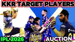 Target Players IPL 2026  l KKR Target Players l IPL 2026 Auction l KKR Team Squad l #ipl2026 #ipl