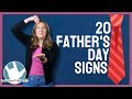 20 ASL Signs for Dads