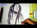 Bob Marley Drawing - speed drawing bob marley