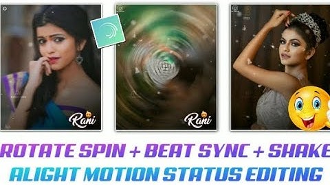 Trending Beat Sync + Rotate Spin Effect Status Editing in Alight Motion🔥👌|| Aqib Editx