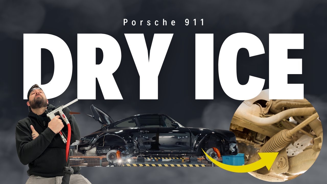 Dry Ice Blasting a RARE AUCTION PORSCHE 911 Undercarriage!! | Dry Ice Energy