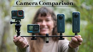 Insta360 X4 vs X3 vs GoPro Hero 12 vs Insta360 Ace Pro  Camera Comparison