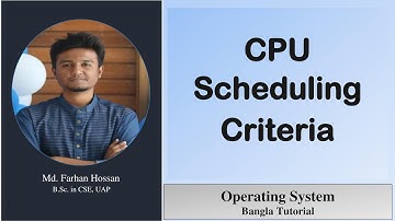 CPU Scheduling Criteria | operating system | Bangla Tutorial
