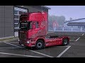 Euro truck simulator 2  paint wolf dark transport volvo fh16 2012 8x4 for all trucks