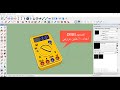 تصميم ساعة الفحص الالكترونية باستخدام سكتش اب DMM SKETCHUP 