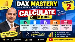 CALCULATE Gets POWERFUL! 🔥 ALL, REMOVEFILTERS, ALLEXCEPT & SAMEPERIODLASTYEAR | DAX Episode 2