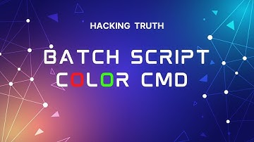 Batch Script Color CMD