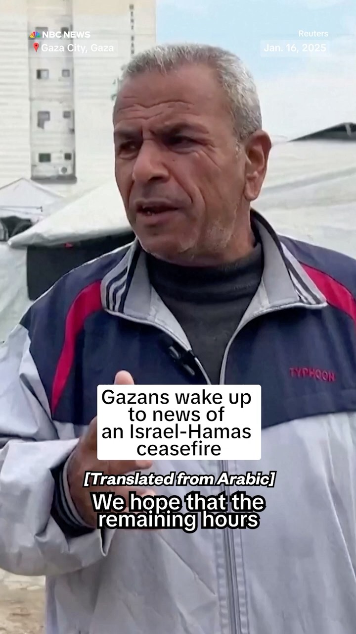 Gazans wake up to news of an Israel-Hamas ceasefire