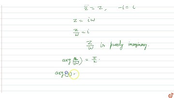 Let `z, omega ` be complex number such that `z + i bar omega = 0 and z omega = pi`. Then find