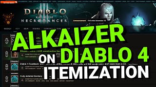 Alkaizer reacts to REDDIT concerns about DIABLO 4 itemization and customization