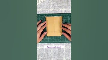 Dùng giấy một lần làm một túi đựng quà đẹp đơn giản #diy #origami