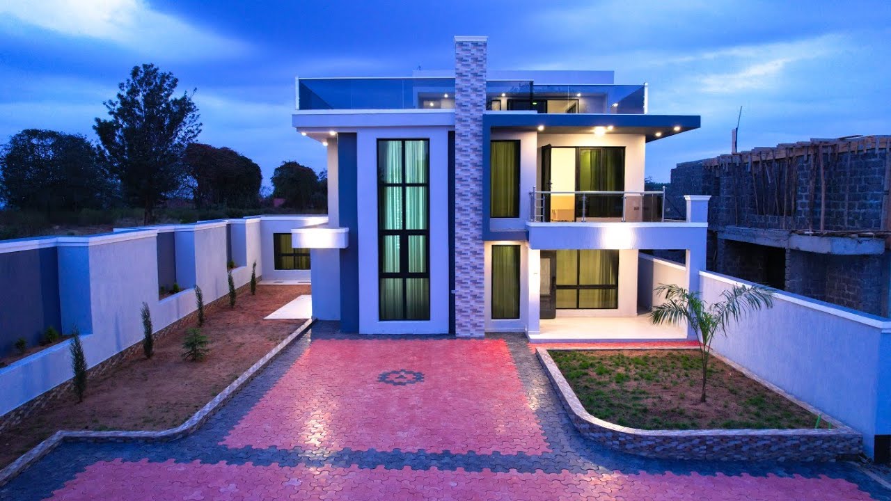 INSIDE a $ 180,000 Modern Contemorary 4 Levels 4 Bedrooms Villa Along Kamiti Road | NIGHT MODE