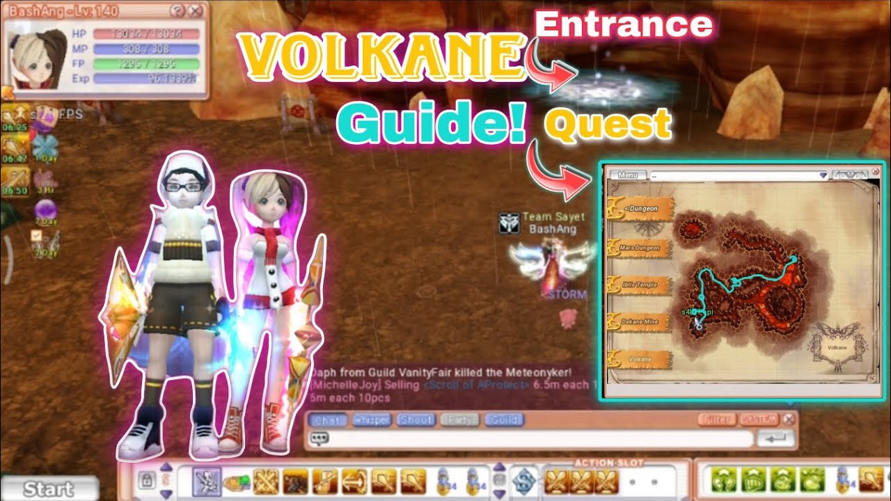 Flyff Universe Mobile MMORPG Dungeon Volkane Quest! Guide Tagalog