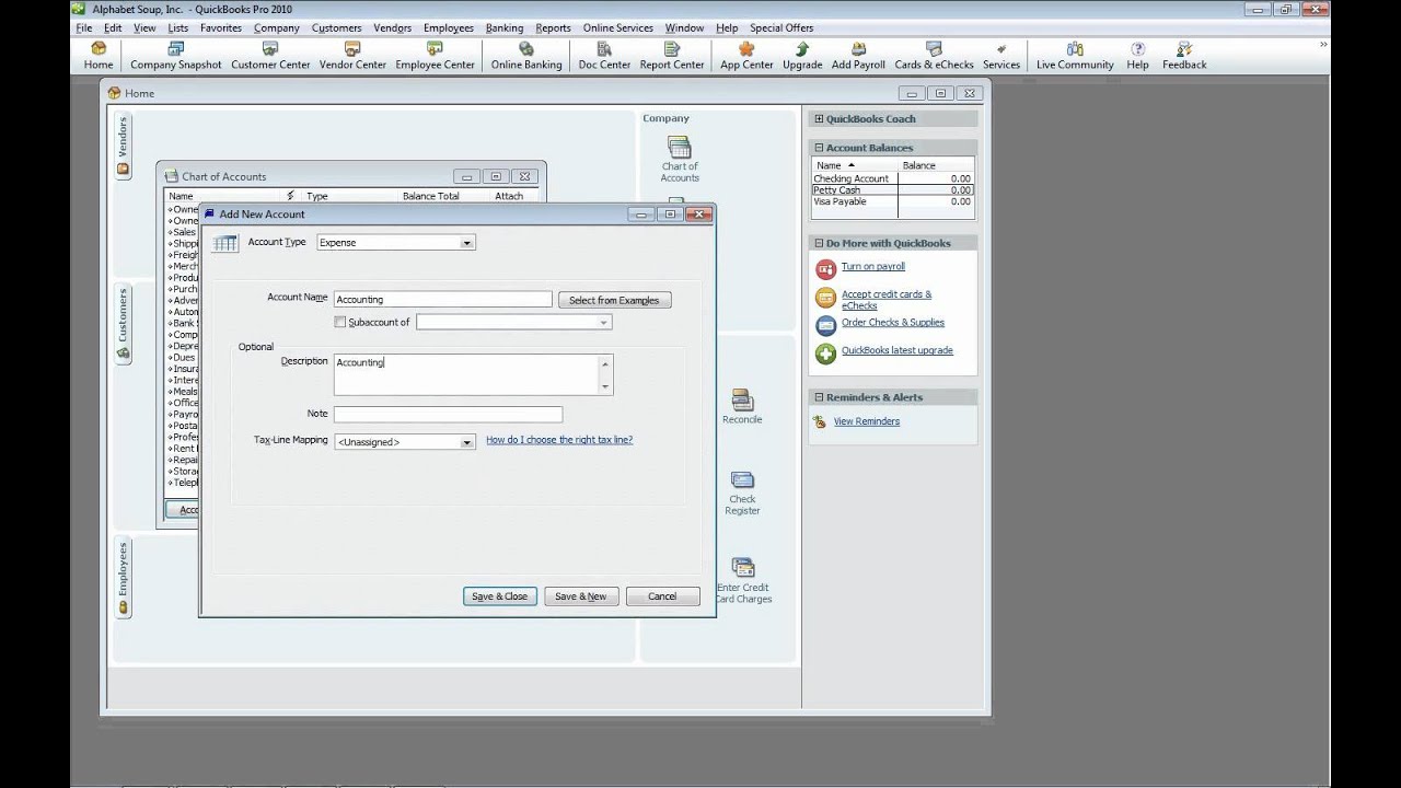 adding a new expense account in quickbooks youtube how to manage expenses