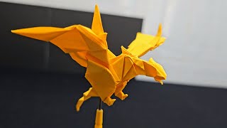 A super cool Dragon created from paper