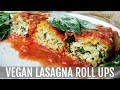 VEGAN LASAGNA ROLL UPS  [VEGANMAS #17] | PLANTIFULLY BASED