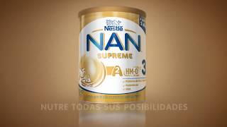 NAN® Supreme 3 es la única con 2 HM-Os y proteína A2 de fácil digestión