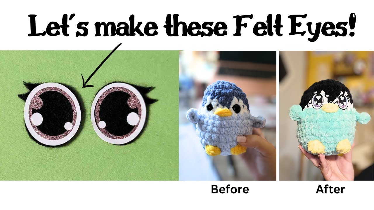Felt Eye Tutorial for Cricut Maker 3 - Let's Make Felt Eyes for Amigurumi  Plushies & Pack an Order! 
