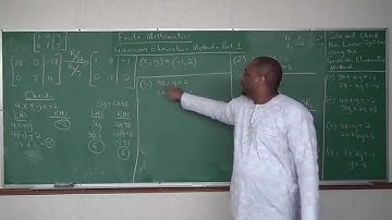 Solution of Linear Systems by Gaussian Elimination Method - Part 1