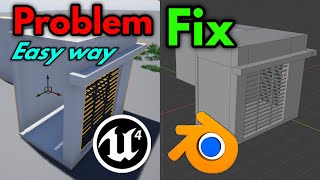 Blender to Unreal Engine Model Bug and Problem Fix Easy Way Blender Model Bug Fix for UE4 #UE4 #fix