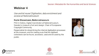 Enriching Metadata Webinar 4: Karin Glasemann - Use and let reuse!