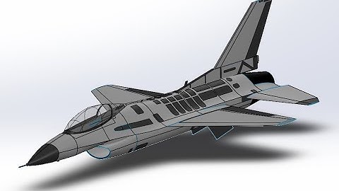 SOLIDWORKS: General Dynamics F-16C Fighting Falcon