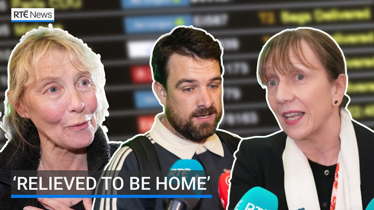 First Irish flight from Dubai since war began lands in Dublin | RTÉ News