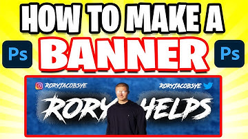 How to Make a YouTube Banner EASY for beginners in Adobe Photoshop (Quick & Easy)
