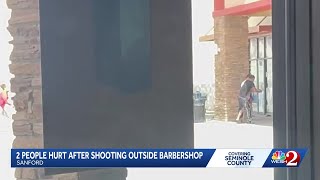 Two injured in shooting outside Sanford barbershop in popular plaza