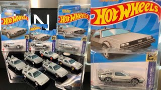 2022 Hot Wheels BTTF DeLorean Time Machine main lines and prototypes