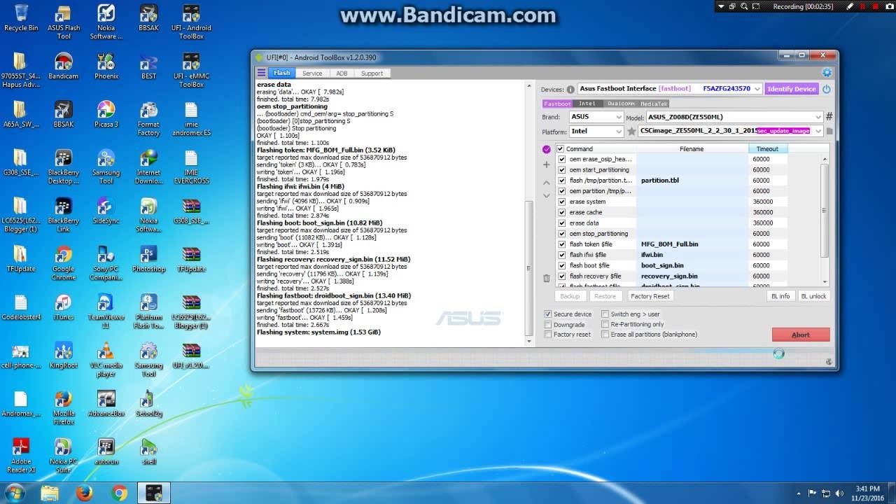 Flashing Asus Zenfone 2 Z008D - YouTube