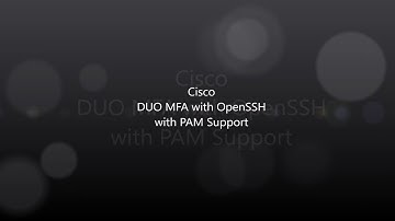 Cisco DUO: OpenSSH and Duo with PAM