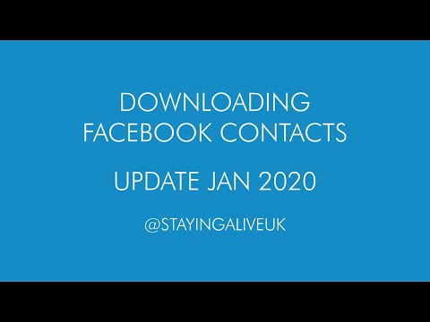 Updated Facebook Contacts Download - January 2020 hqdefault