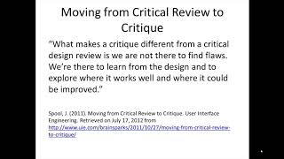 2 1 The Role of Critical Review
