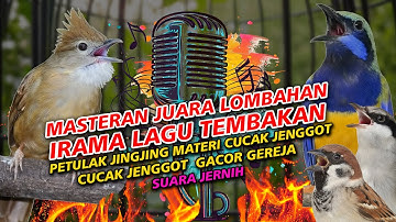 MASTERAN BURUNG LOMBAHAN IRAMA LAGU TEMBAKAN JINGJING PETULAK MATERI CUCAK CUNGKOK & CUCAK JENGGOT