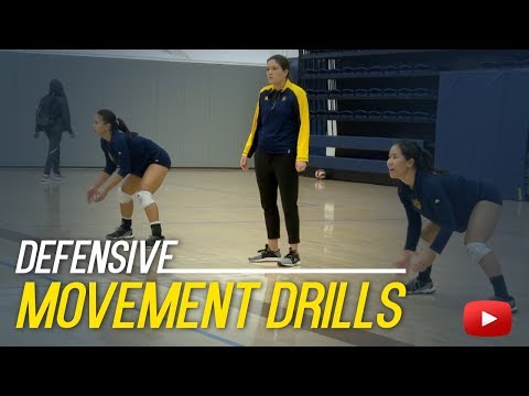 वॉलीबॉल रक्षात्मक आंदोलन अभ्यास - कोच एशली हैन