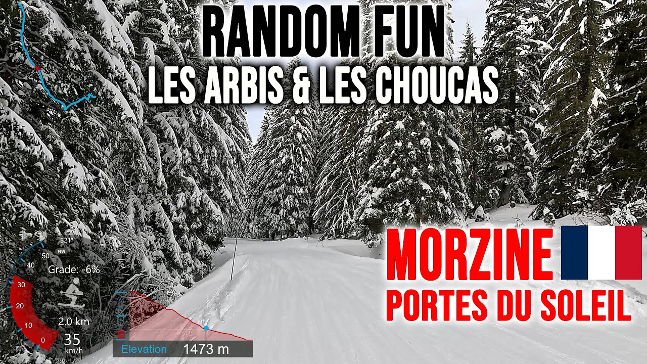 [4K] Skiing Morzine, Random Fun - Les Arbis & Les Choucas, Portes du Soleil France, GoPro HERO13