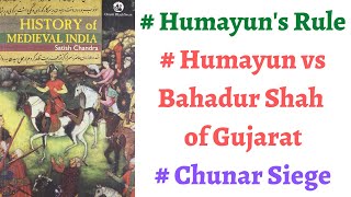 (Part 59) Rule of Humayun, How Humayun subjugated Bahadur Shah of Gujarat, Chunar Siege of Sher Khan